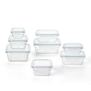 Glasslock Tempered Glass Food Storage Containers with Locking Lids, 16 Piece Set  |  Kitchen Canisters Kitchen Canisters Kitchen Canisters