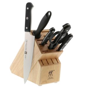 Gourmet 7-pc Knife Block Set – Black  |  Cutlery Cutlery Cutlery