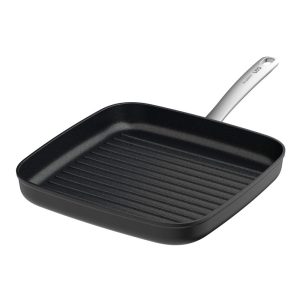 Graphite Non-stick Ceramic Grill Pan 11″, Sustainable Recycled Material – 11″  |  Grill Pans and Griddles Grill Pans & Griddles Black