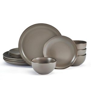 Gray Hadlee 12 Piece Dinnerware Set  |  Dinnerware Sets Dinnerware Dinnerware Sets