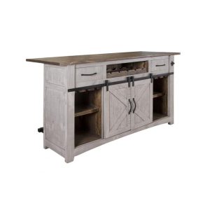 Greenview Bar Counter – Distressed – 76″  |  Home Bars Home Bars Black, Grey, White