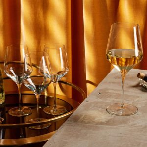 Greenwich White Wine Glasses, 20-ounce, Set of 4  |  Wine Glasses Dinnerware Clear