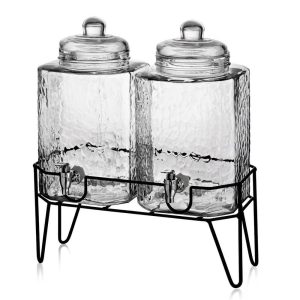 Hamburg Beverage Dispenser with Stand  |  Serveware Dinnerware Clear