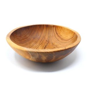 Hand-carved Rustic Olive Wood Bowl, Handmade in Kenya  |  Serveware Dinnerware Brown