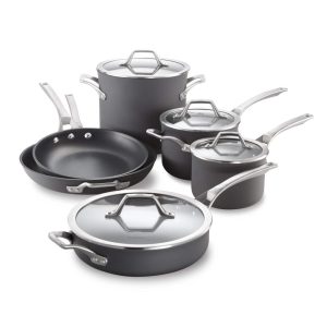 Hard-Anodized Nonstick 10 Piece Cookware Set  |  Cookware Sets Cookware Sets Black