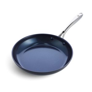 Hard Anodized Toxin-Free Ceramic Nonstick Dishwasher, Oven, Broiler, Metal Utensil Safe Frying Pan, 10″  |  Pots and Pans Pots & Pans Blue