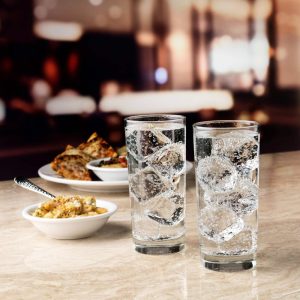 Heavy Base Cooler Glasses, 15.75-ounce, Set of 12  |  Drinking Glasses Dinnerware Clear