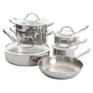 Heavy Duty Stainless Steel Cookware 10 Piece Set  |  Cookware Sets Cookware Sets Cookware Sets