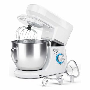 High-Capacity Tilt-Head Stand Mixer with Dough Hook – 7.5 Quart – 15.5″ x 9.5″ x 13″ (L x W x H)  |  Mixers Kitchen Appliances Black, Red, Silver, White