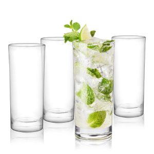 Highball Glasses, Set of 4 by True  |  Drinking Glasses Dinnerware Clear