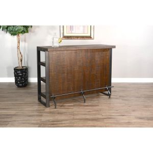 Homestead Wood Industrial Home Bar  |  Home Bars Home Bars Brown