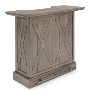 Homestyles Mountain Lodge Gray Wood Bar – N/A  |  Home Bars Home Bars Grey