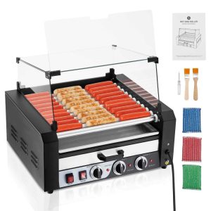 Hot Dog Roller  |  Toaster Ovens Kitchen Appliances Black