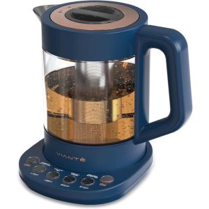 Hot Tea Maker Electric Glass Kettle  |  Tea Kettle Coffee & Tea Blue