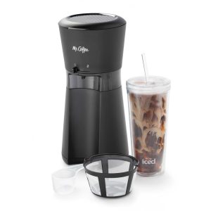 Iced™ Coffee Maker with Reusable Tumbler and Coffee Filter, Black  |  Coffee Makers Coffee & Tea Black