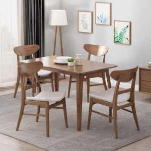 Idalia Mid-century Modern Dining Chairs (Set of 4) by   |  Kitchen and Dining Chairs Kitchen & Dining Chairs Beige, Blue, Brown, Green, Grey