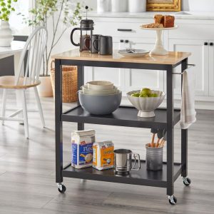 Janelle Rolling Kitchen Cart  |  Kitchen Carts Kitchen Carts Black, Blue, Grey, White