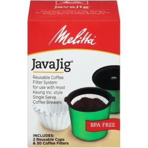 JavaJig Starter pack, Reusable Coffee Filter System for use with Most  Single Serve Coffee Brewers  |  Single Serve Coffee Makers Coffee & Tea Single Serve Coffee Makers