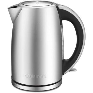 JK-17P1 Cordless-Electric-Kettle, 1.7-Liter, Stainless Steel  |  Tea Kettle Coffee & Tea Stainless Steel