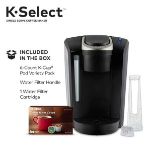 K-Select 52 oz. Black Coffee Maker  |  Single Serve Coffee Makers Coffee & Tea Black