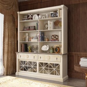 Kitchen Storage Organizer Timeless Design Hutch with Sturdy Shelves – 61″x78.7″  |  Pantry Cabinets Kitchen Furniture Brown