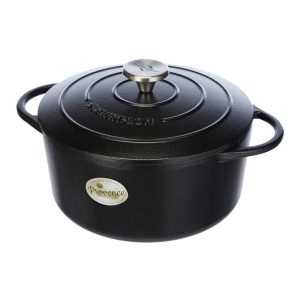 Kuchenprofi 6 Quart Enameled Cast Iron Dutch Oven with Lid Black  |  Toasters Kitchen Appliances Black