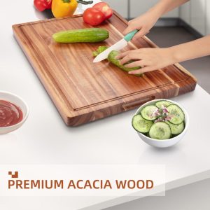 Large Wood Cutting board for Kitchen – 24″*18″  |  Cutting Boards Cutting Boards Brown