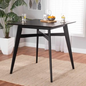 Leena Mid-Century Modern Finished Wood Counter Height Pub Table  |  Bar Tables Bar Tables Bar Tables