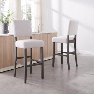 Leick Home Brax Upholstered Counter Height Barstool  |  Counter and Bar Stools Counter & Bar Stools Black, Brown, Grey, White