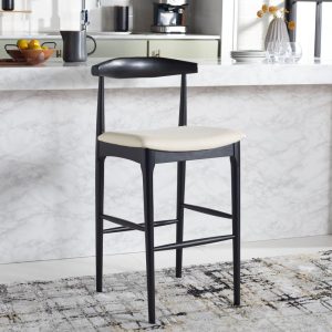 Lionel Retro 30-inch Bar Stool – 22 in. W x 21 in. D x 42 in. H  |  Counter and Bar Stools Counter & Bar Stools Black, Brown, Cream, Grey