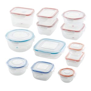 LocknLock Easy Essentials Color Mates Storage Container Set, 24-Piece  |  Food Storage Containers Food Storage Containers Food Storage Containers