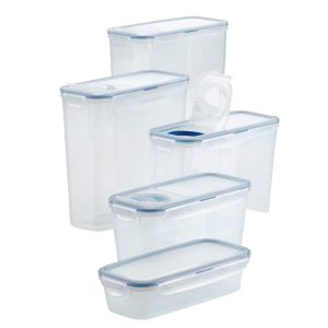 LocknLock Pantry Food Storage Container Set, 10-Piece  |  Food Storage Containers Food Storage Containers Clear