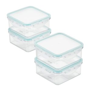 LocknLock Purely Better Food Storage Containers 20oz 4 PC Set  |  Food Storage Containers Food Storage Containers Clear