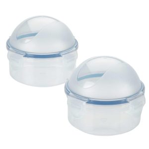 LocknLock Specialty 10-Ounce Onion Container, Set of 2  |  Food Storage Containers Food Storage Containers Clear