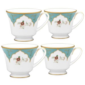 Lodi’s Morning Set Of 4 Tea Cups, 8 Oz.  |  Cups Cups Blue