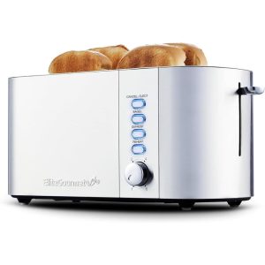 Long Slot 4 Slice Toaster 6 Toast Shade Settings, Bagel, Defrost & Cancel Functions  |  Toasters Kitchen Appliances Toasters