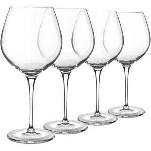 Luigi Bormioli Crescendo Bourgogne Wine Glass Set of 4 – 22.25 oz.  |  Wine Glasses Dinnerware Clear