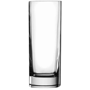 Luigi Bormioli Strauss Long Glasses Set of 6 – 13.25 oz  |  Drinking Glasses Dinnerware Clear