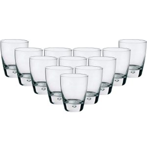 Luna Rocks Glass Set of 12 – 8.75 Ounces  |  Drinking Glasses Dinnerware Clear