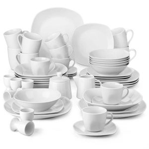 MALACASA Elisa Porcelain 50-piece Dinnerware Set (Service for 6)  |  Dinnerware Sets Dinnerware Dinnerware Sets