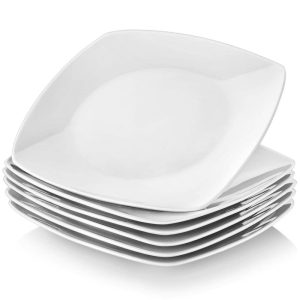 MALACASA Julia Porcelain Dinner Plates (Set of 6)  |  Plates Dinnerware Plates