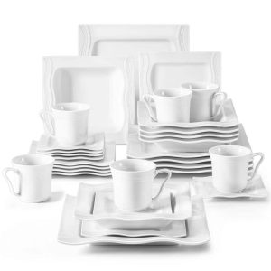 MALACASA Mario Porcelain Dinnerware Set (Service for 6)  |  Dinnerware Sets Dinnerware Dinnerware Sets