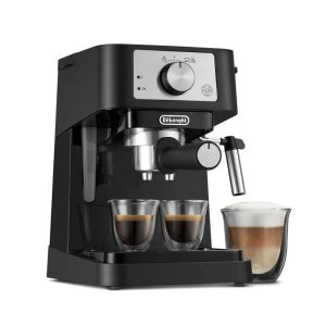 Manual Espresso Machine, 15 Bar Pump Pressure + Milk Frother Steam Wand  |  Espresso Machines Coffee & Tea Black