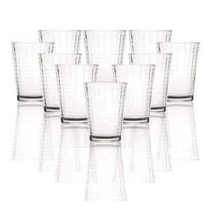 Matrix Set of 10 – 7 oz. Juice Glasses – 2.17″W x 2.56″W x 4.33″H  |  Drinking Glasses Dinnerware Clear