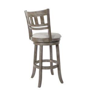 McNiven 30-inch Swivel Stool with Slatted Back  |  Counter and Bar Stools Counter & Bar Stools Brown, Grey, White