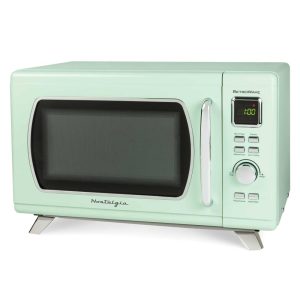 Mid-Century Retro 0.9 Cu. Ft. Microwave  |  Major Appliances Kitchen Appliances Black