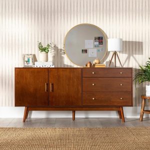 Middlebrook 70-inch Mid-Century Modern Buffet Console  |  Buffets and Sideboards Buffets & Sideboards Brown