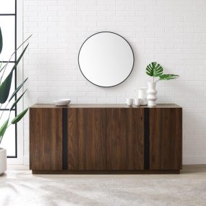 Middlebrook 70-inch Minimal 4-Door Buffet  |  Buffets and Sideboards Buffets & Sideboards Brown, Grey