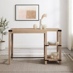 Middlebrook Modern Farmhouse X-Accent Kitchen Island  |  Bar Tables Bar Tables Bar Tables