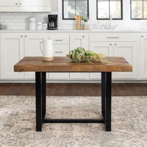 Middlebrook Solid Wood 52-inch Distressed Dining Table  |  Kitchen and Dining Tables Kitchen & Dining Tables Brown, Grey